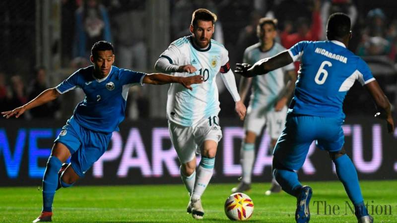 Messi's brace helps Argentina against Nicaragua