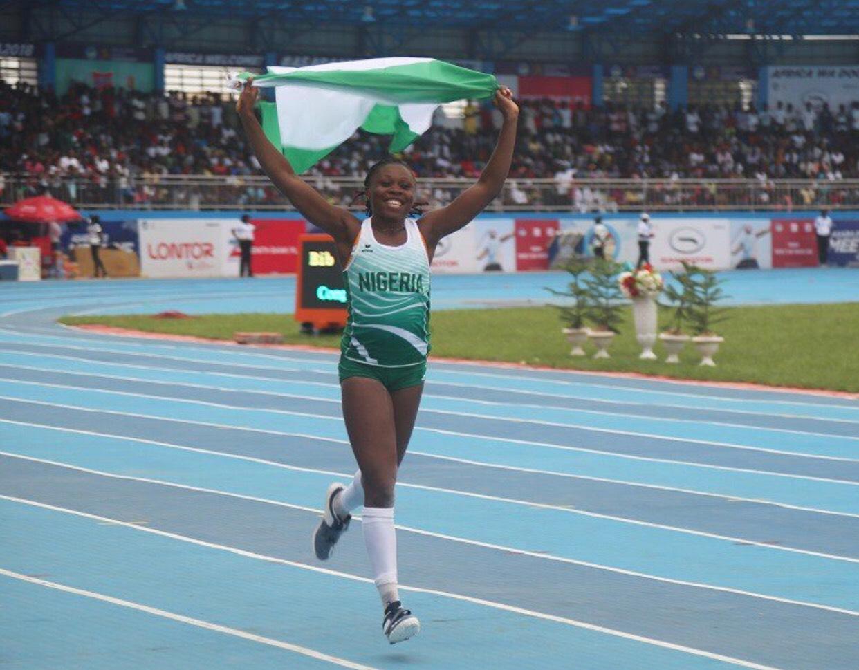 Grace Anigbata wins gold in Triple Jump