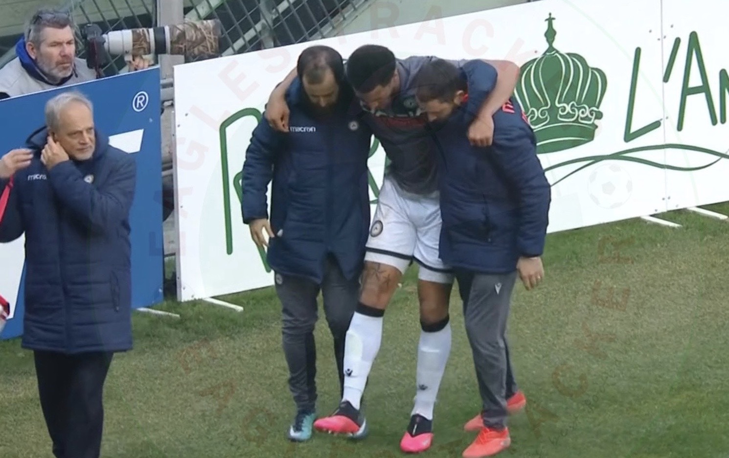 William Troost-Ekong suffered an apparent knee injury in Udinese
