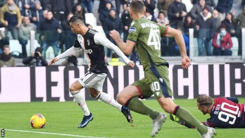 Ronaldo scores first Serie A hat-trick as Juventus beat Cagliari ronaldo scores - Ronaldo scores first Serie A hat-trick as Juventus beat Cagliari