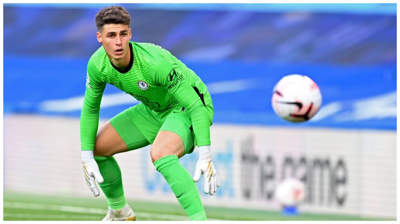 Kepa Arrizabalaga reacts after losing place in Chelsea team