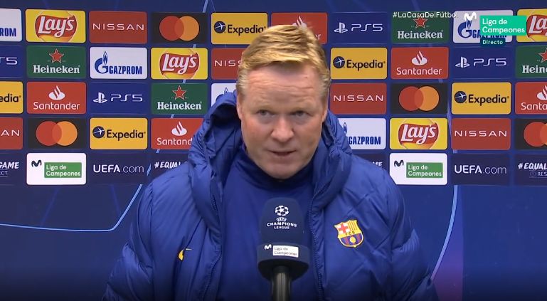 Koeman upset with Barcelona performance after victory over Dynamo Kyiv