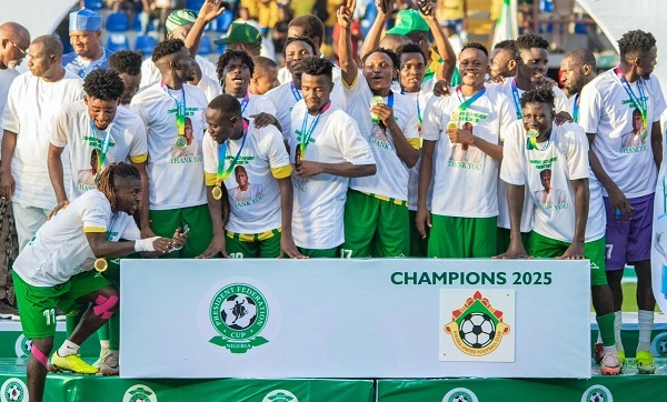 Kwara United players get N5m reward for winning historic President Federation Cup