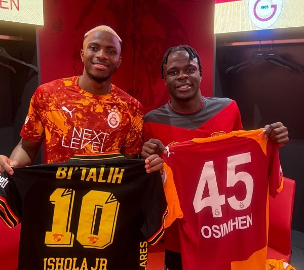 Olaitan apologises to Göztepe fans after jersey swap with Osimhen