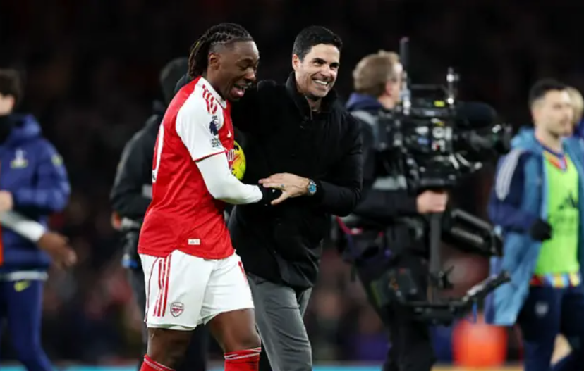 Eze nets historic hat-trick as Arsenal secure 6point gap