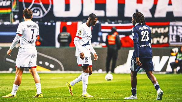 Dembele injury scare raises concern for PSG ahead of Arsenal clash